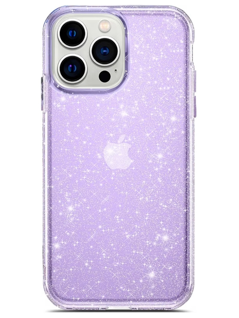 Coolwee iPhone 13 Pro Max Purple Clear Glitter Case NWT